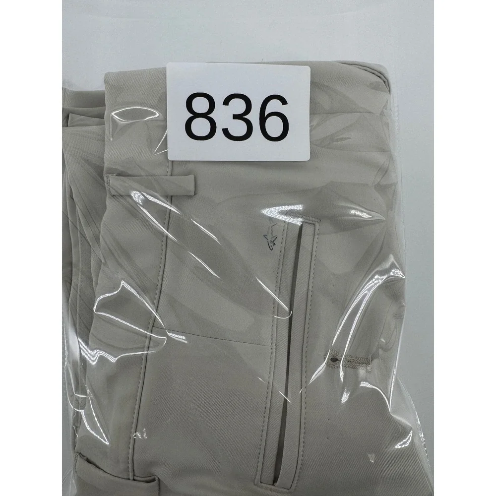 Greg Norman Golf Pants Men 36x32 Classic‎ Stretch Performance Beige Straight